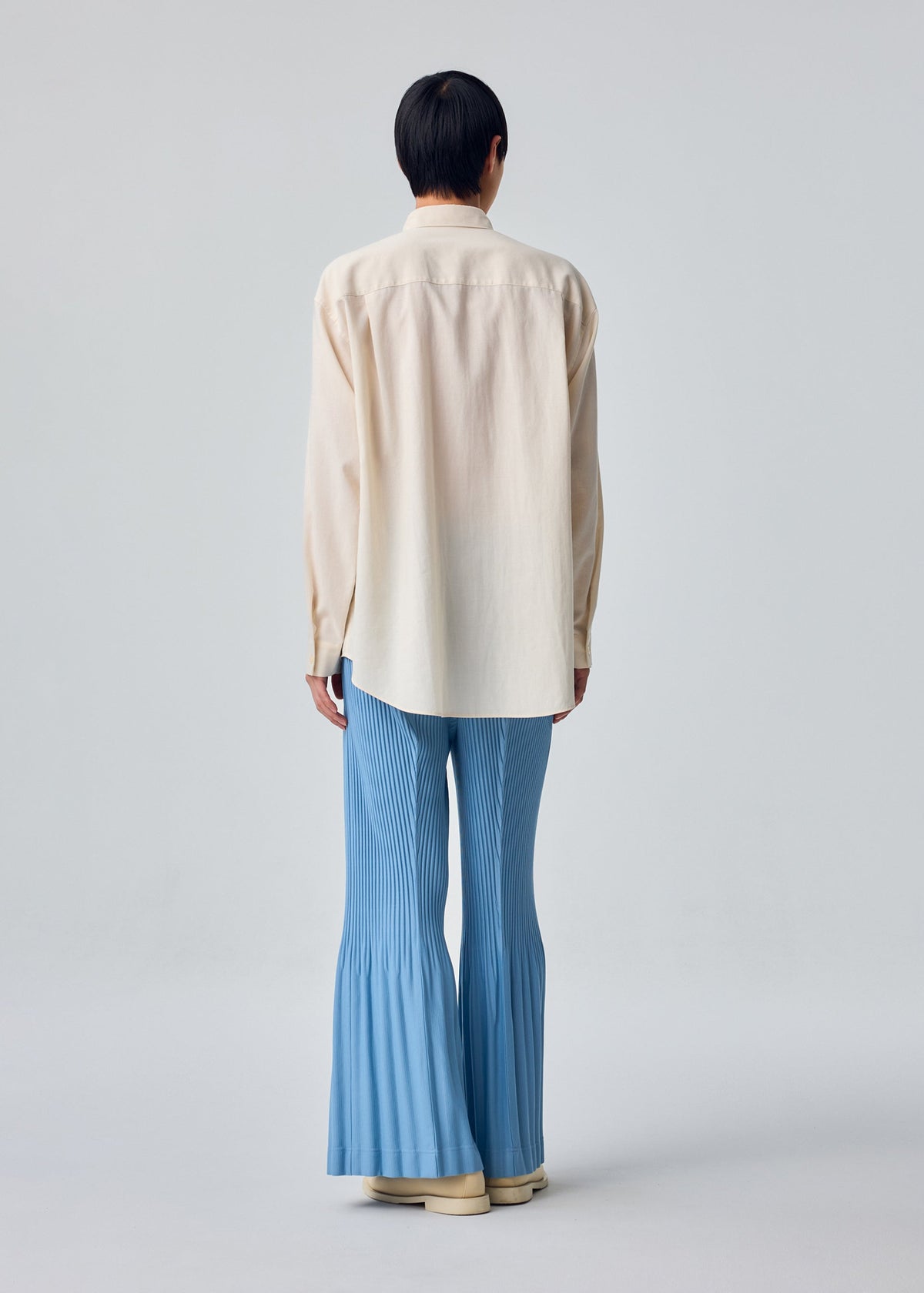 PLEATS BOTTOMS 1 Trousers Dim Blue