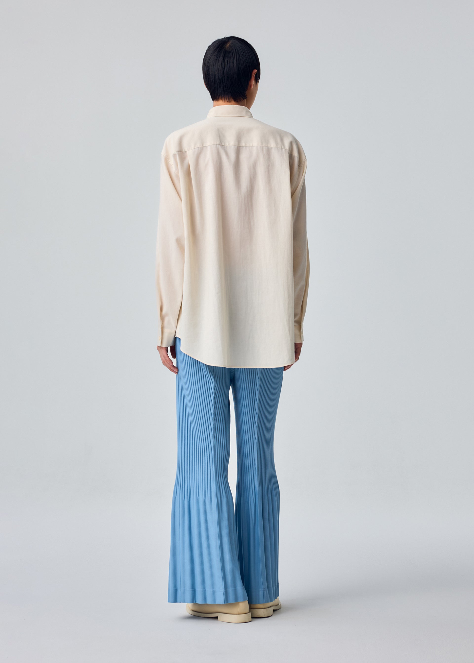 PLEATS BOTTOMS 1 Trousers Dim Blue