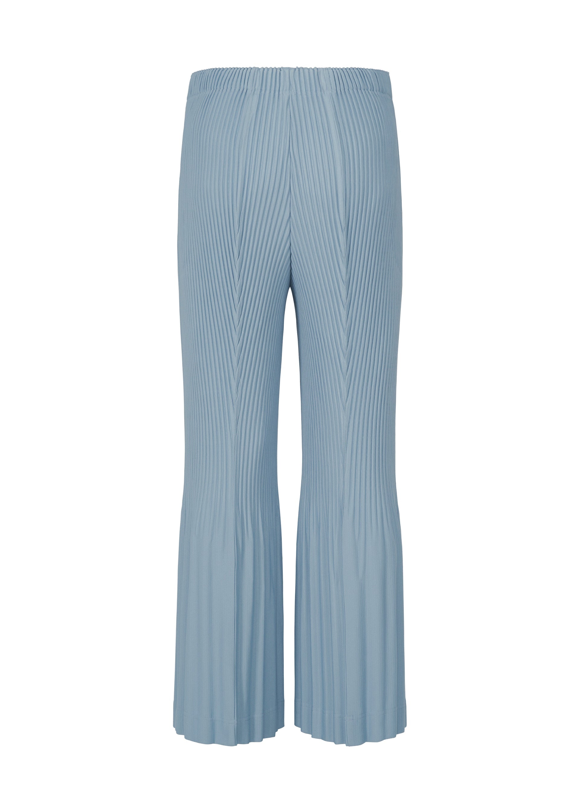 A detail shot of the HOMME PLISSÉ ISSEY MIYAKE PLEATS BOTTOMS 1 trousers.