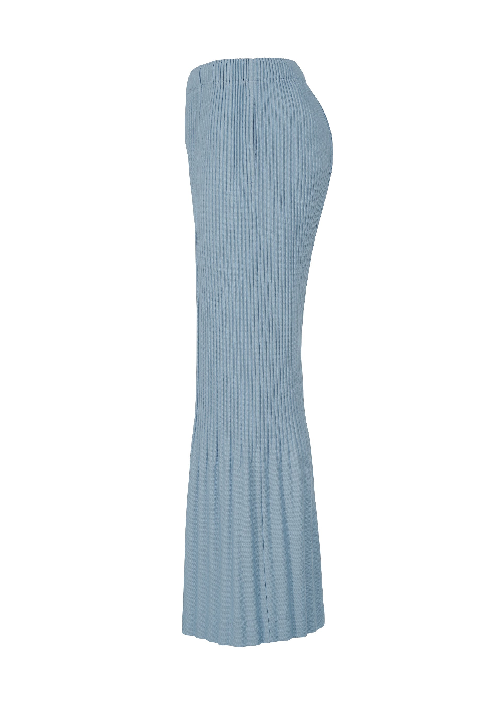 A detail shot of the HOMME PLISSÉ ISSEY MIYAKE PLEATS BOTTOMS 1 trousers.
