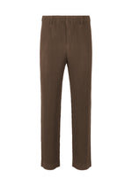 A product shot of the HOMME PLISSÉ ISSEY MIYAKE TAILORED PLEATS 1 trousers in shadow brown.