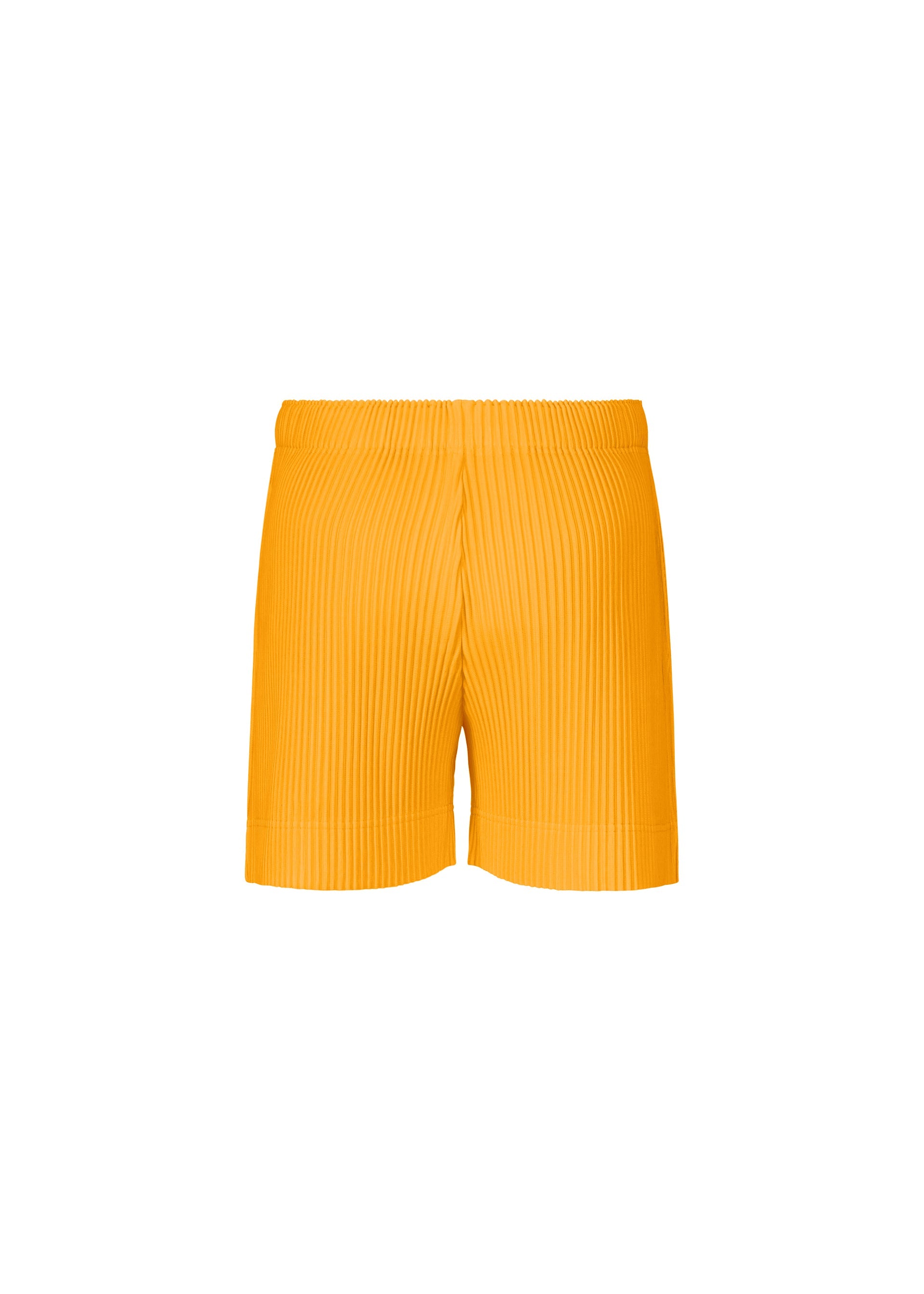 A detail shot of the HOMME PLISSÉ ISSEY MIYAKE COLOR PLEATS 1 shorts.
