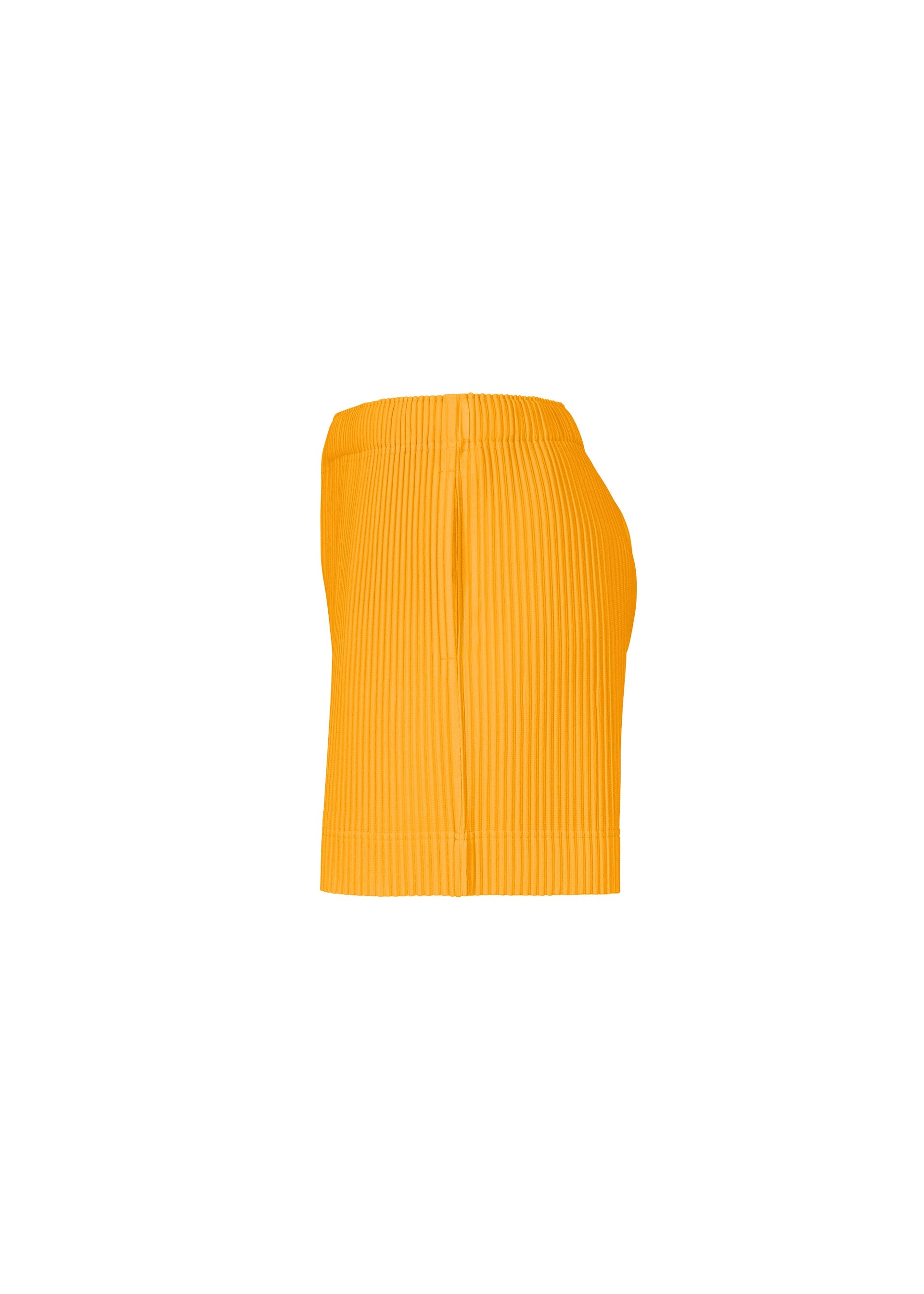 A detail shot of the HOMME PLISSÉ ISSEY MIYAKE COLOR PLEATS 1 shorts.