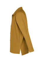 A detail shot of the HOMME PLISSÉ ISSEY MIYAKE MONTHLY COLORS : OCTOBER shirt.