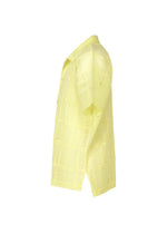 A detail shot of the HOMME PLISSÉ ISSEY MIYAKE LACE GRID PLEATS shirt.