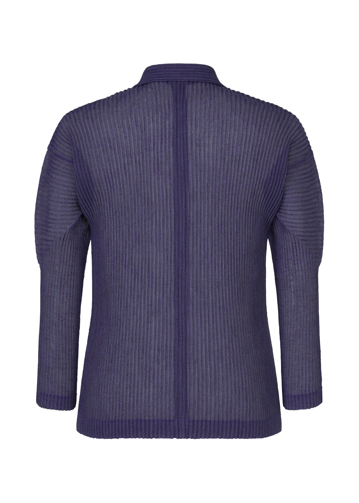 A detail shot of the HOMME PLISSÉ ISSEY MIYAKE RUSTIC MESH shirt.
