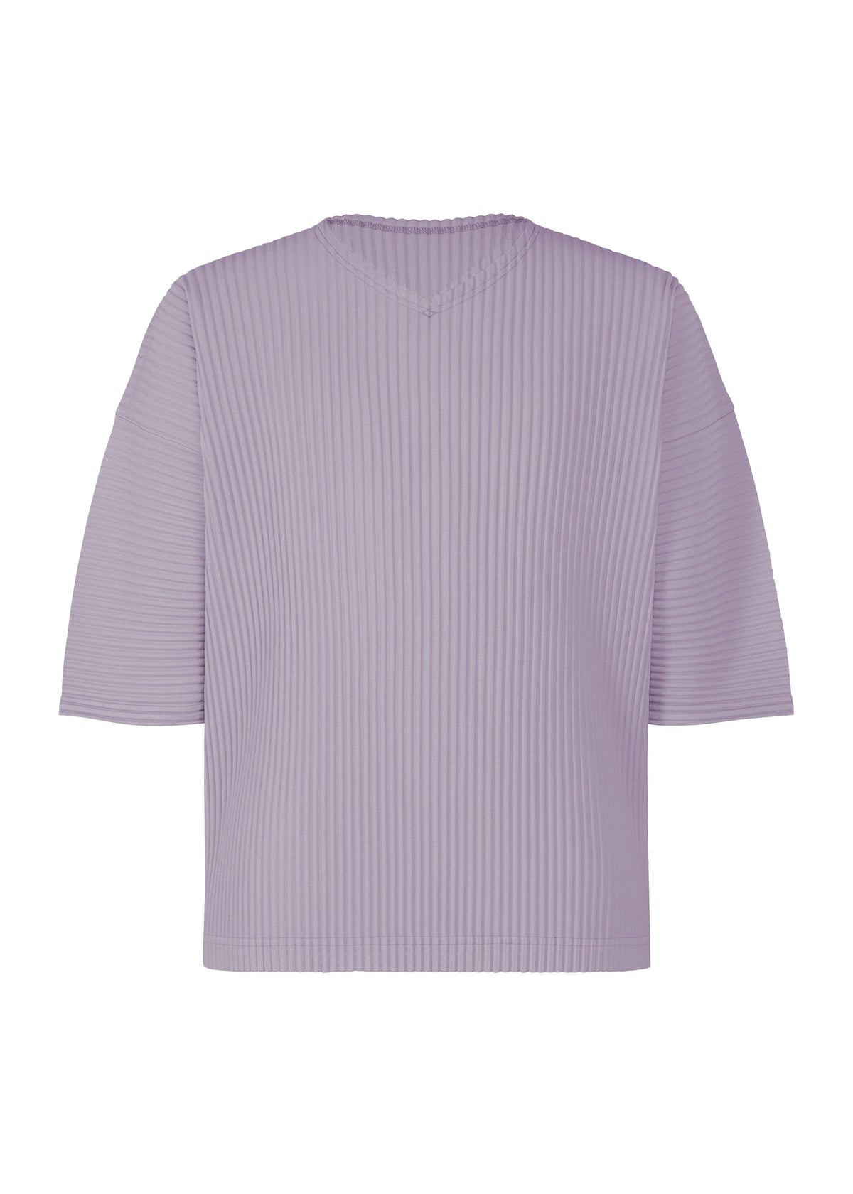 A product shot of the HOMME PLISSÉ ISSEY MIYAKE MONTHLY COLORS : JULY top in gloom purple.