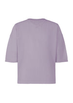 A product shot of the HOMME PLISSÉ ISSEY MIYAKE MONTHLY COLORS : JULY top in gloom purple.