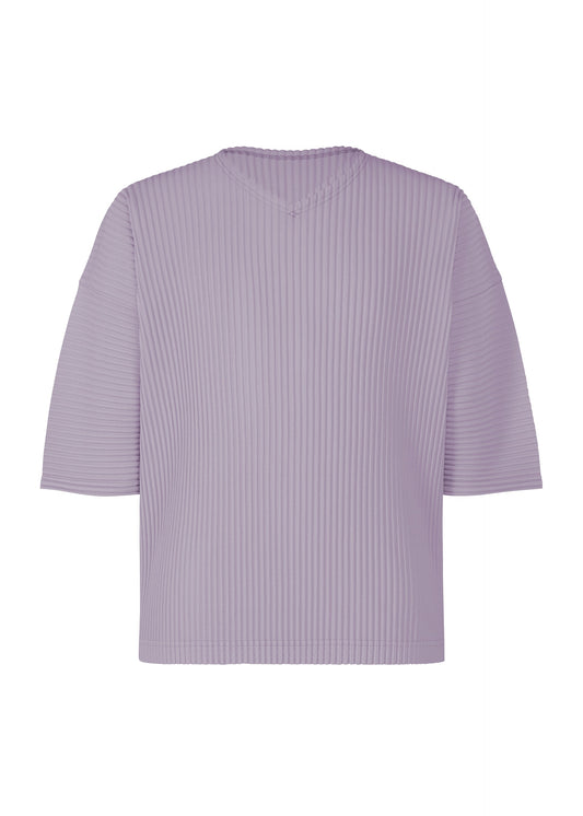 A product shot of the HOMME PLISSÉ ISSEY MIYAKE MONTHLY COLORS : JULY top in gloom purple.