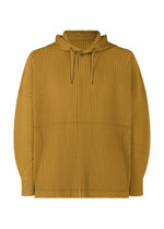 A product shot of the HOMME PLISSÉ ISSEY MIYAKE MONTHLY COLORS : OCTOBER top in shade dandelion.