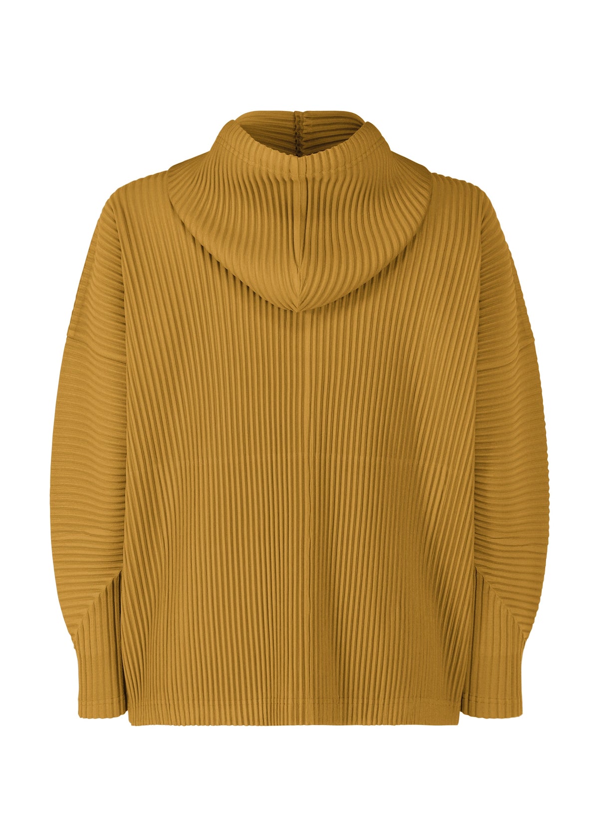 A detail shot of the HOMME PLISSÉ ISSEY MIYAKE MONTHLY COLORS : OCTOBER top.