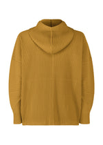 A detail shot of the HOMME PLISSÉ ISSEY MIYAKE MONTHLY COLORS : OCTOBER top.