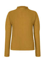 A product shot of the HOMME PLISSÉ ISSEY MIYAKE MONTHLY COLORS : OCTOBER top in shade dandelion.