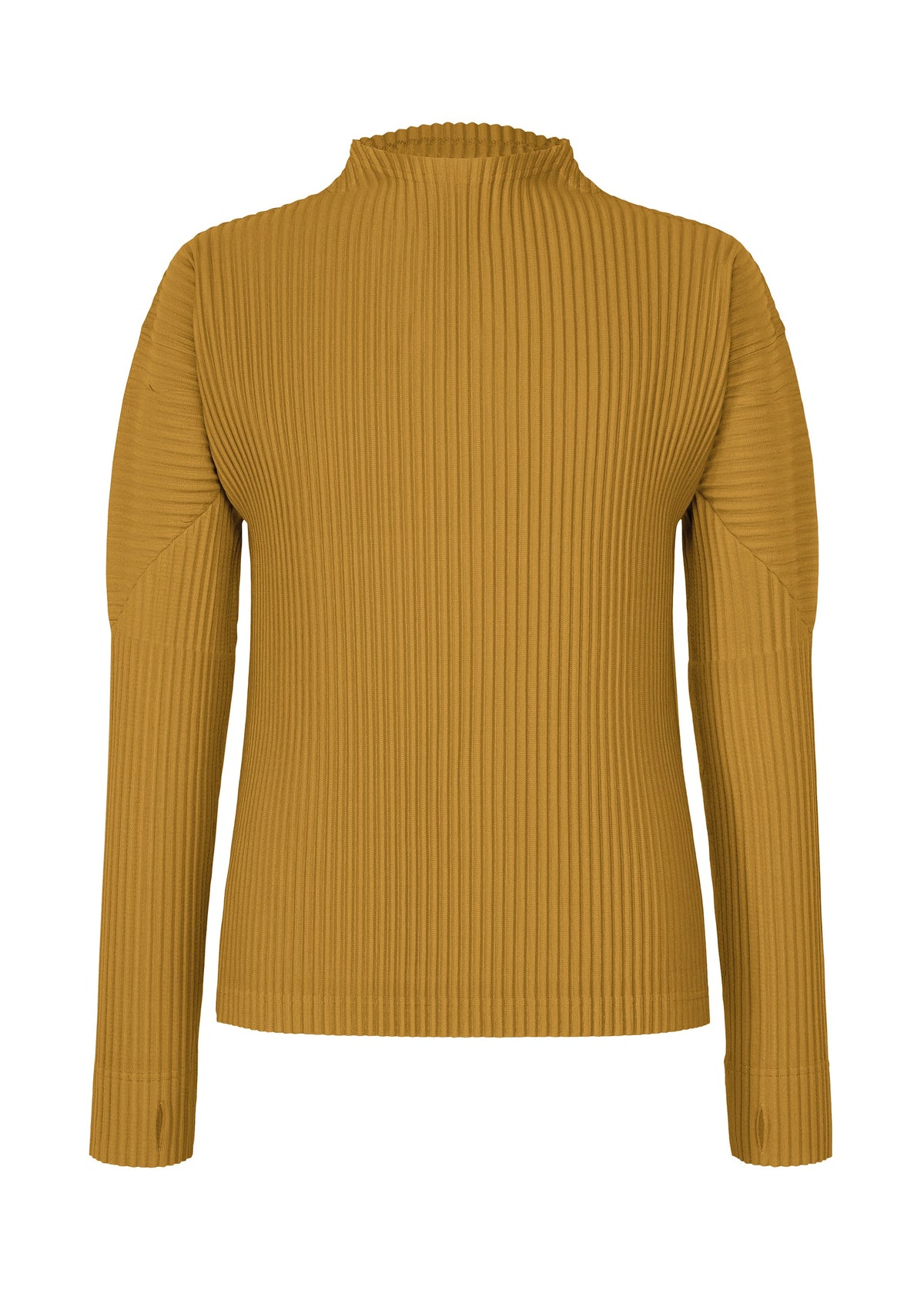 A product shot of the HOMME PLISSÉ ISSEY MIYAKE MONTHLY COLORS : OCTOBER top in shade dandelion.