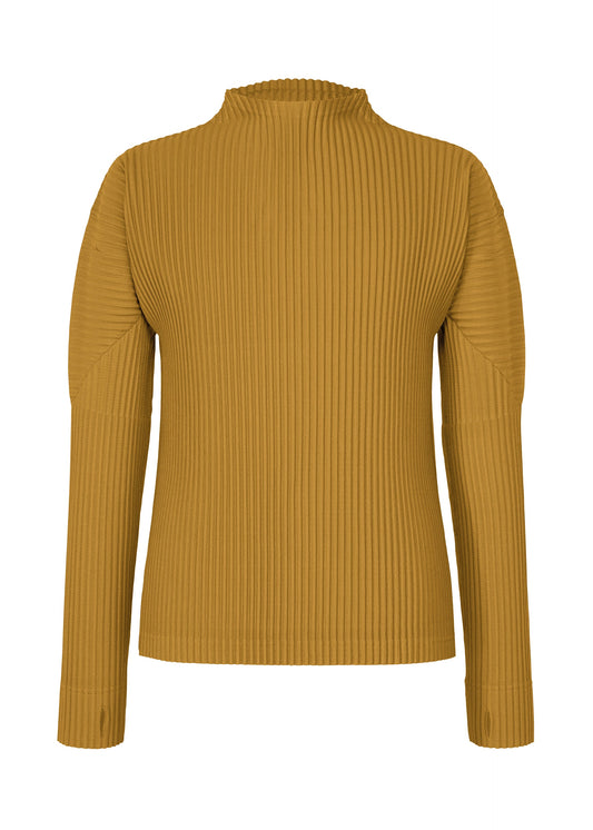A product shot of the HOMME PLISSÉ ISSEY MIYAKE MONTHLY COLORS : OCTOBER top in shade dandelion.