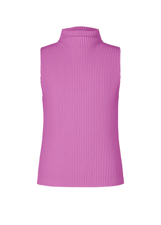 A product shot of the HOMME PLISSÉ ISSEY MIYAKE COLOR PLEATS 1 top in shine purple.