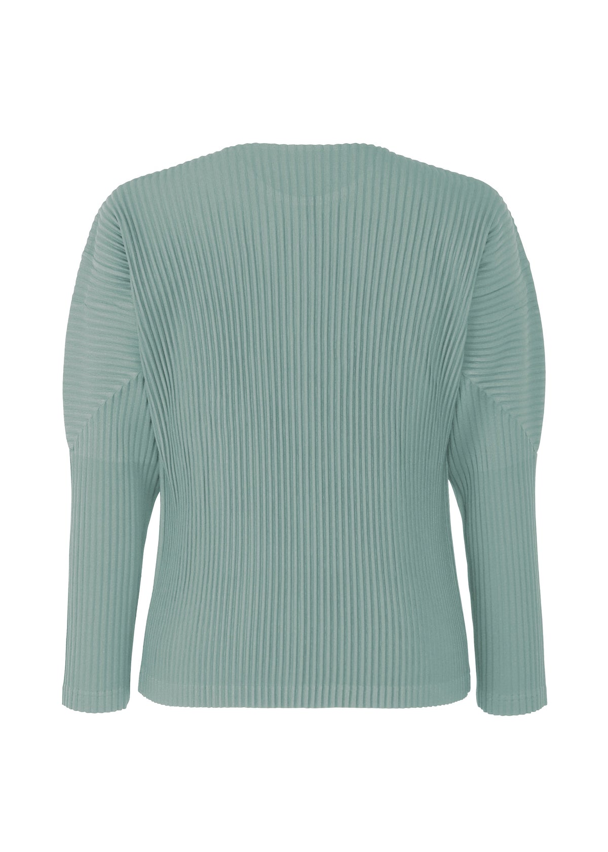 A detail shot of the HOMME PLISSÉ ISSEY MIYAKE COLOR PLEATS 2 top.