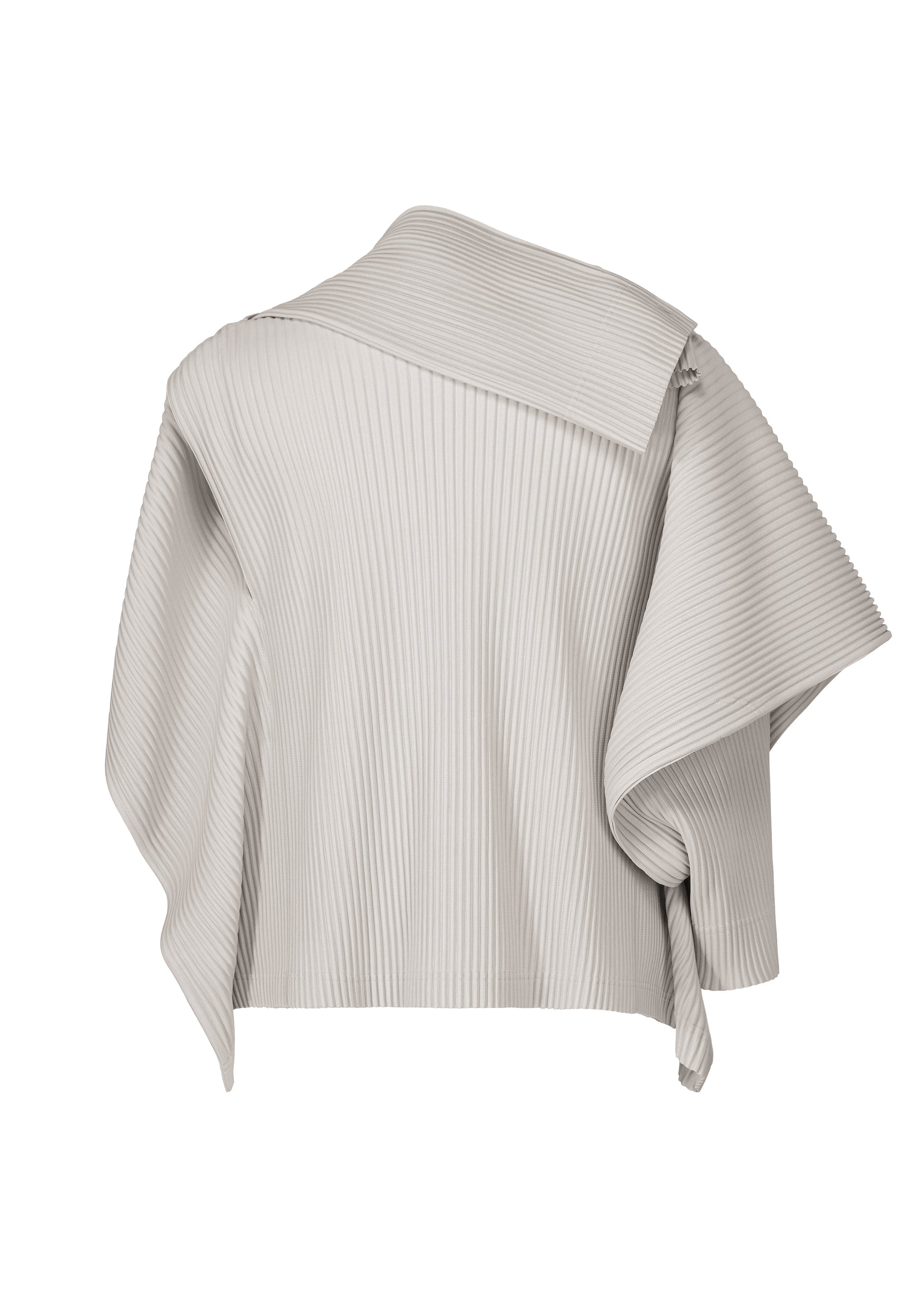 A detail shot of the HOMME PLISSÉ ISSEY MIYAKE MOTION BLUR top.
