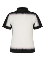 A product shot of the HOMME PLISSÉ ISSEY MIYAKE FRAMEWORK : CHUSEN top in white.
