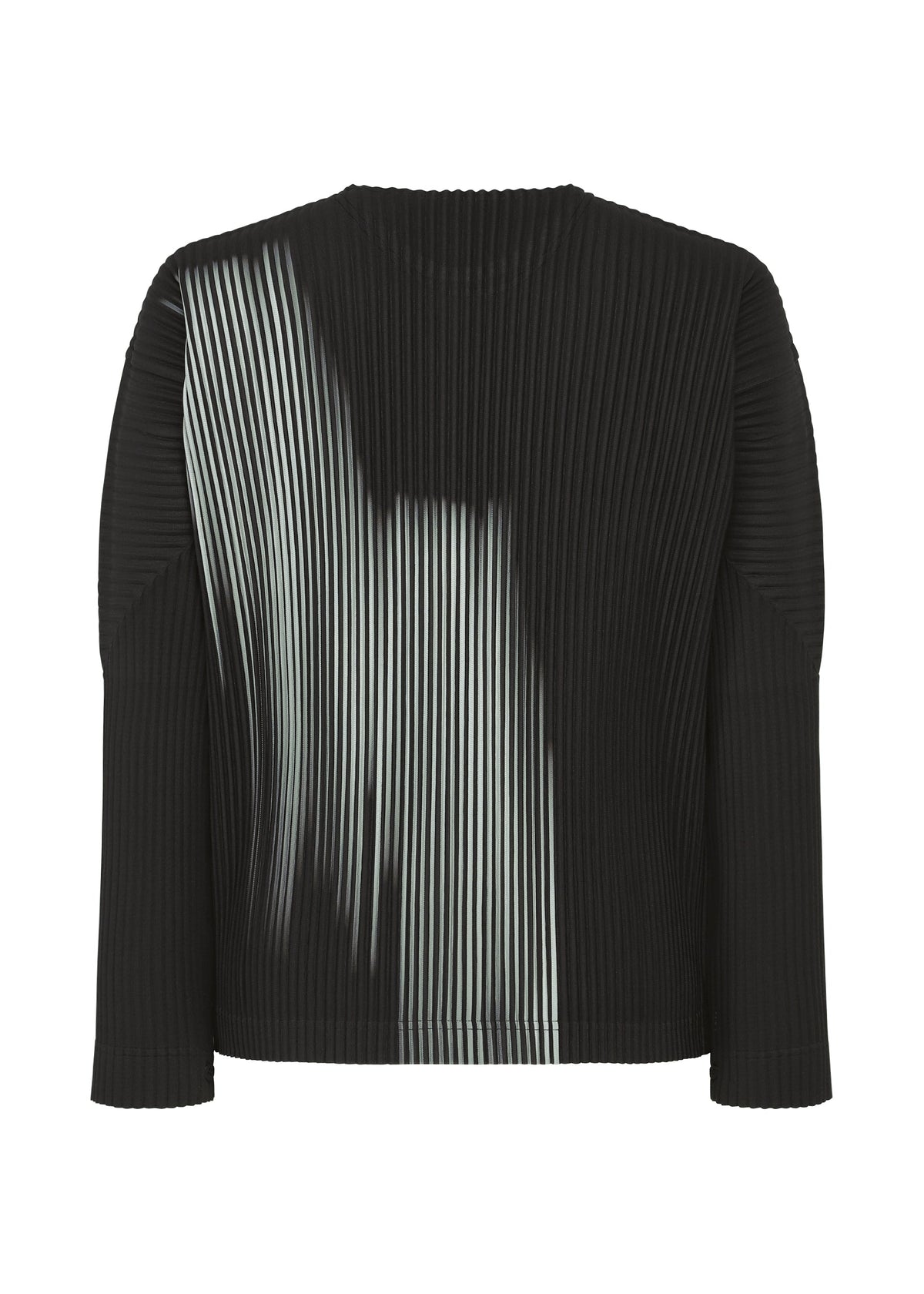 A detail shot of the HOMME PLISSÉ ISSEY MIYAKE IN THE SHADOW top.