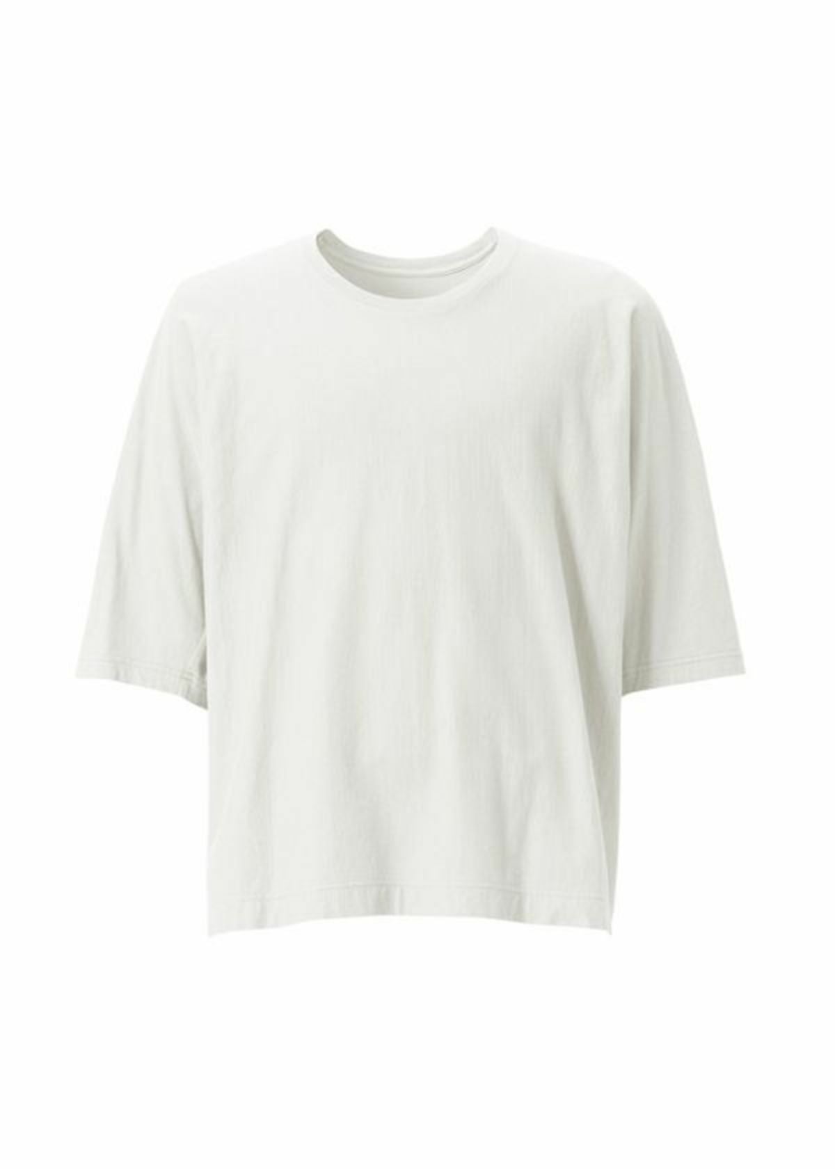 A product shot of the HOMME PLISSÉ ISSEY MIYAKE RELEASE-T BASIC top in white.
