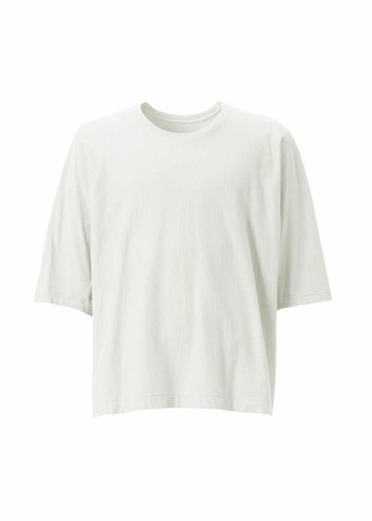 A product shot of the HOMME PLISSÉ ISSEY MIYAKE RELEASE-T BASIC top in white.