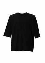A product shot of the HOMME PLISSÉ ISSEY MIYAKE RELEASE-T BASIC top in black.