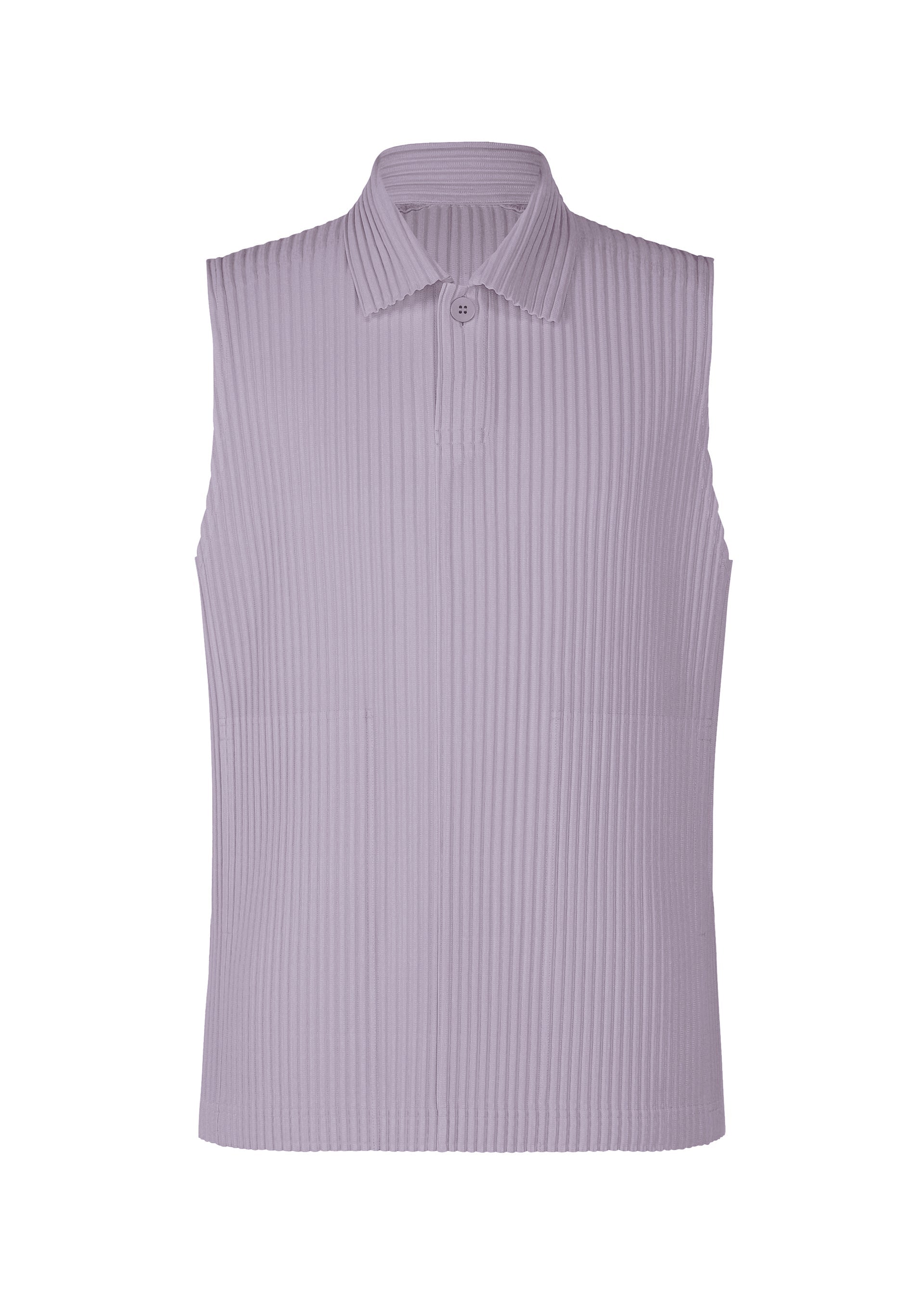 A product shot of the HOMME PLISSÉ ISSEY MIYAKE MONTHLY COLORS : JULY shirt in gloom purple.
