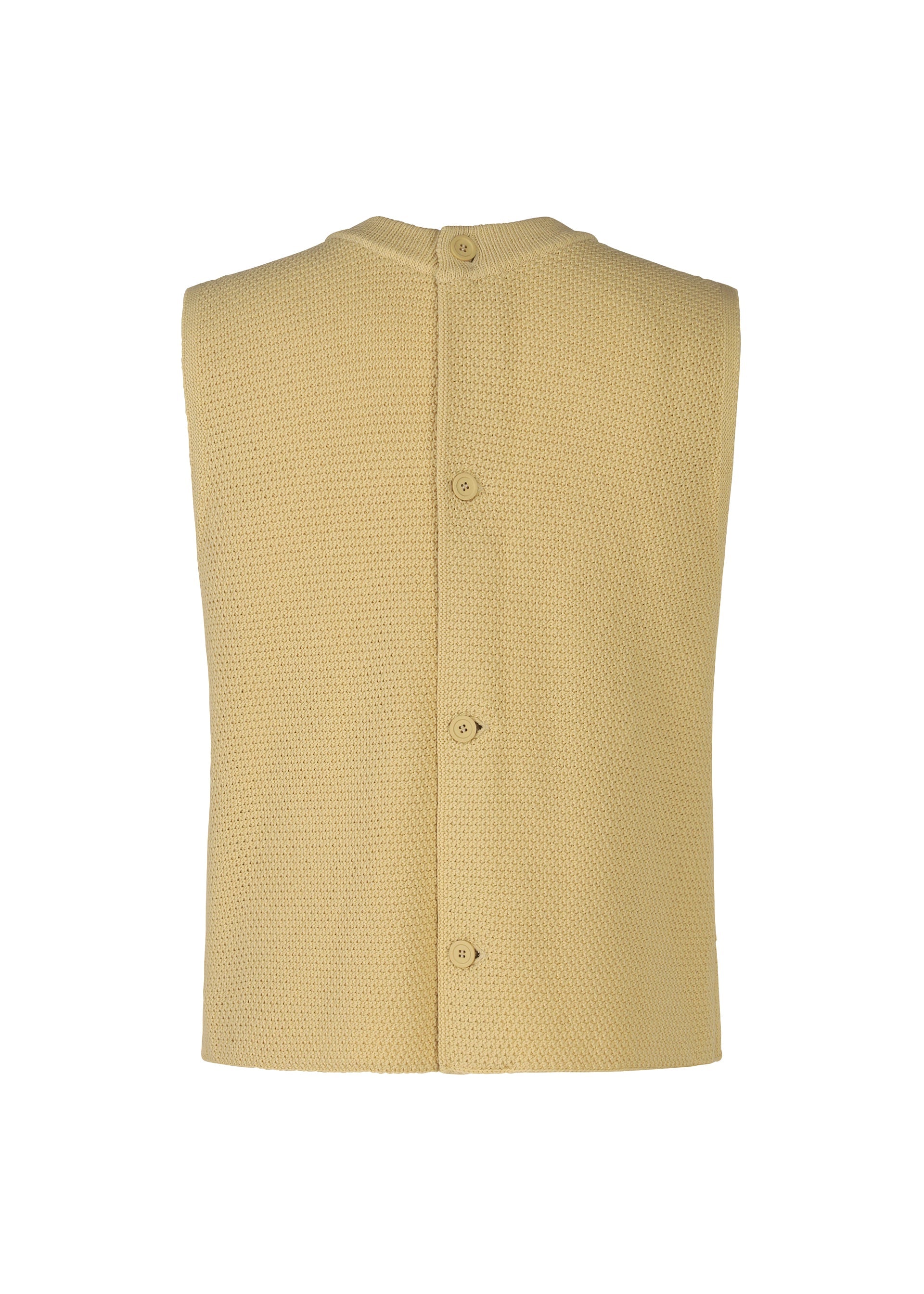 RUSTIC KNIT Vest Khaki – The official ISSEY MIYAKE ONLINE STORE