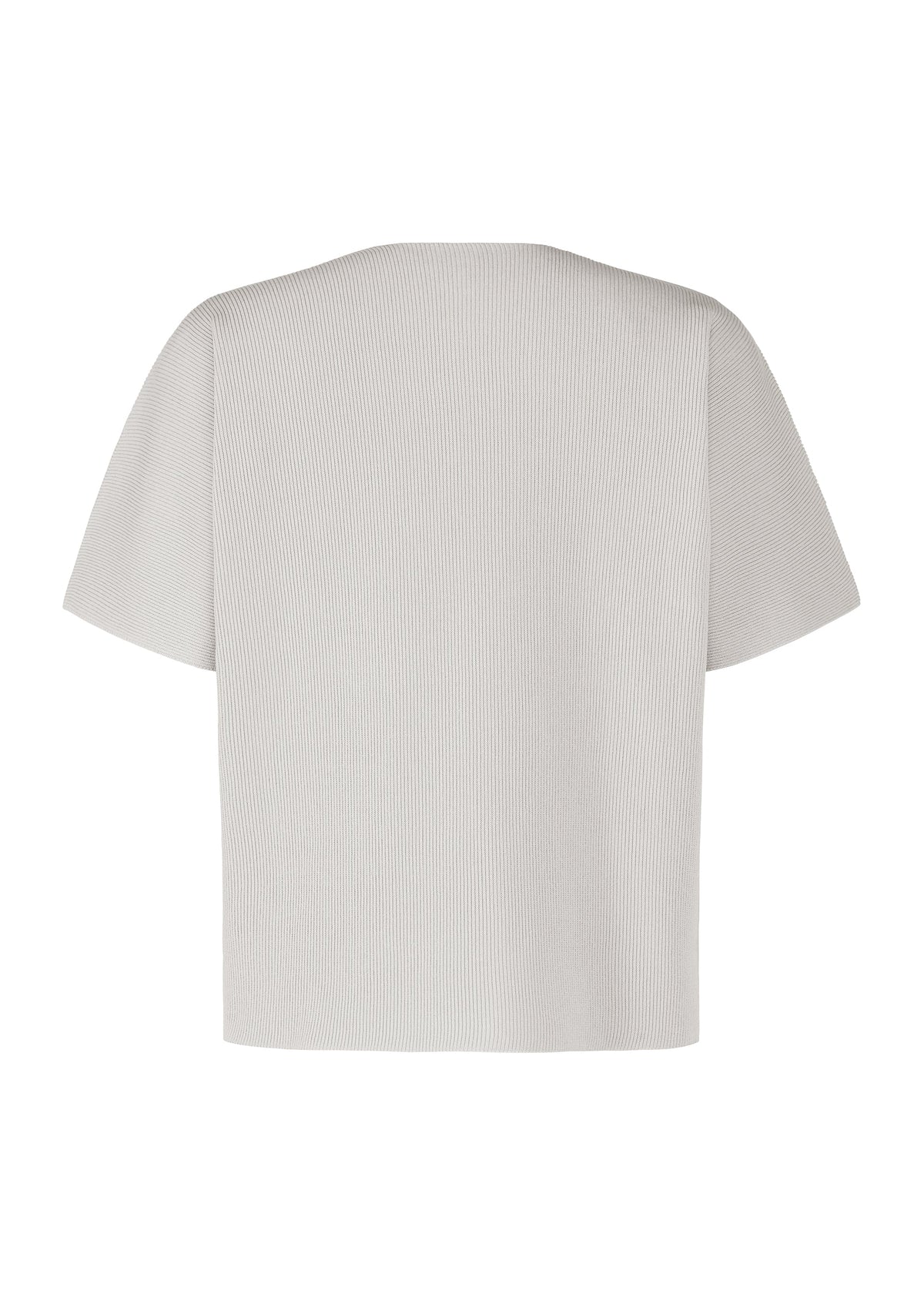 A detail shot of the HOMME PLISSÉ ISSEY MIYAKE BASIC KNIT top.