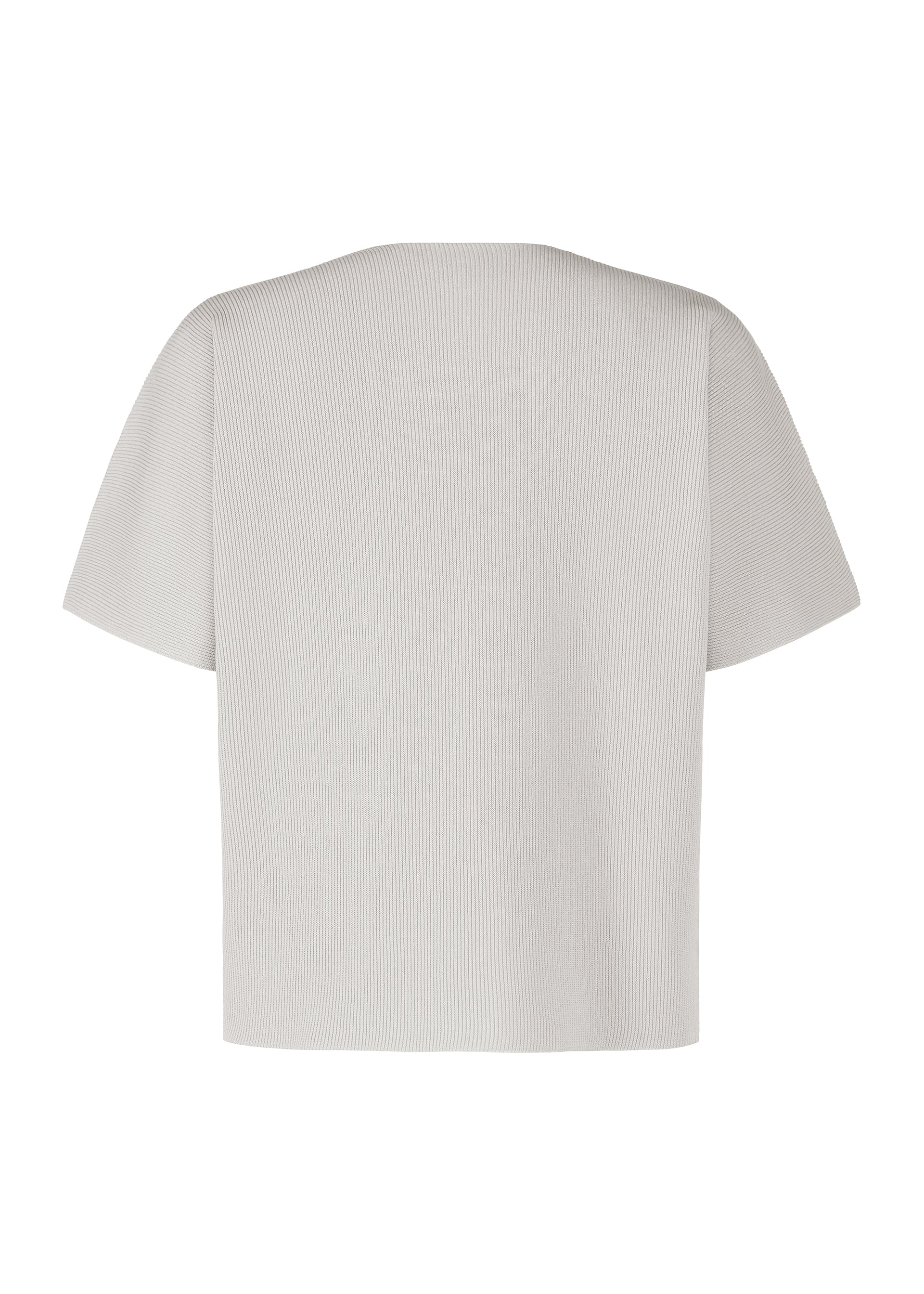 A detail shot of the HOMME PLISSÉ ISSEY MIYAKE BASIC KNIT top.