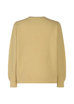 A detail shot of the HOMME PLISSÉ ISSEY MIYAKE RUSTIC KNIT top.