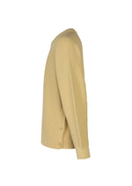 A detail shot of the HOMME PLISSÉ ISSEY MIYAKE RUSTIC KNIT top.