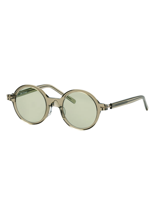 GEOMETRY ROUND Green Glasses