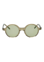 GEOMETRY ROUND Green Glasses