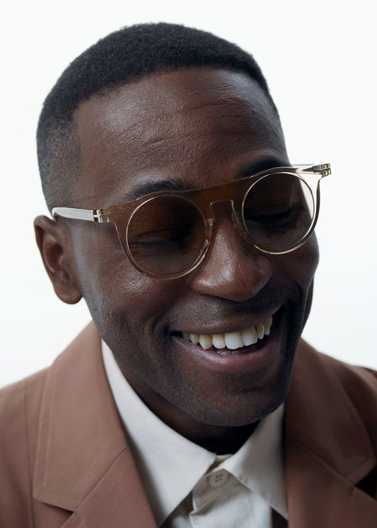 GEOMETRY BOSTON Glasses Champagne