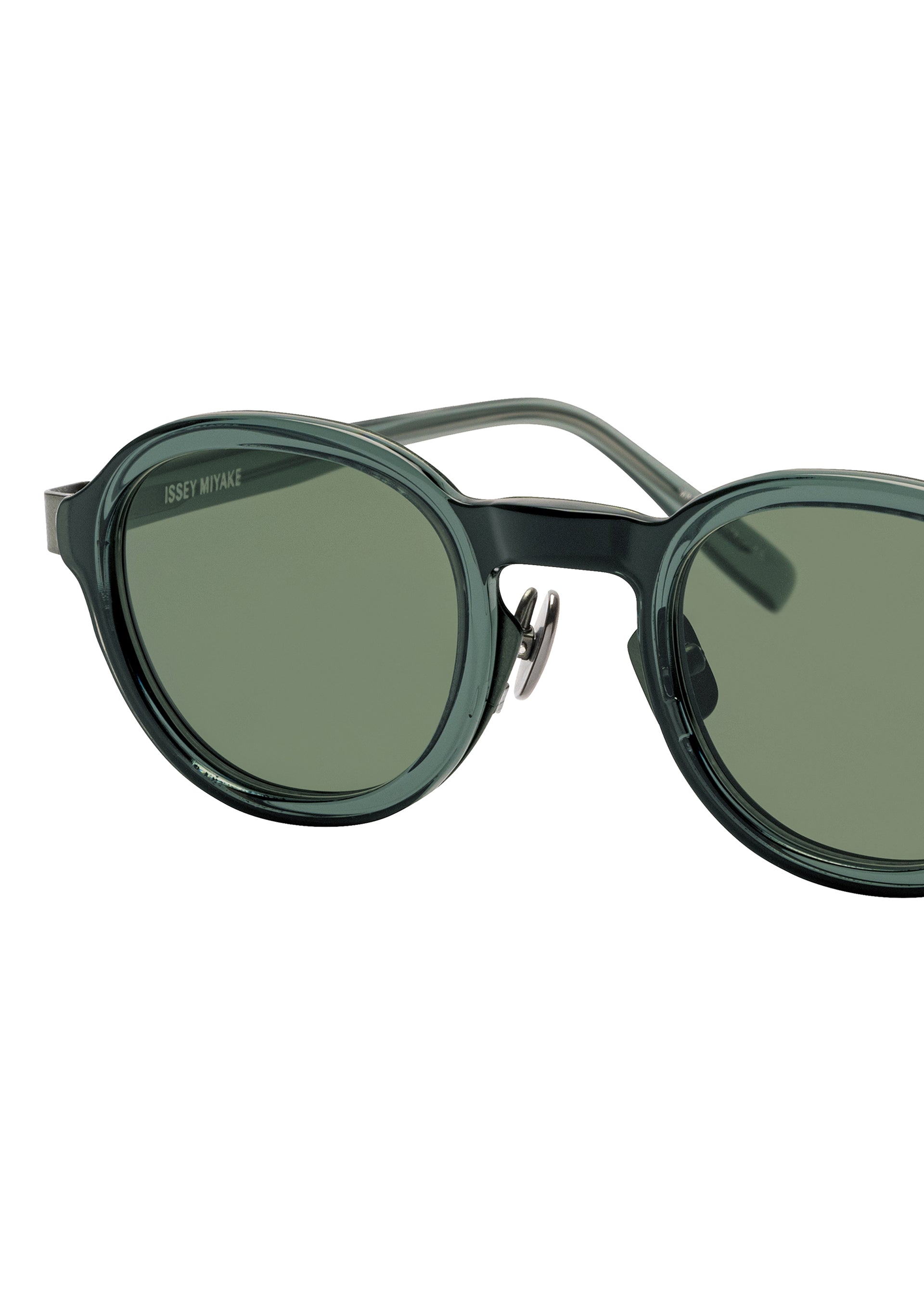 MARROW ROUND Glasses Dark Green