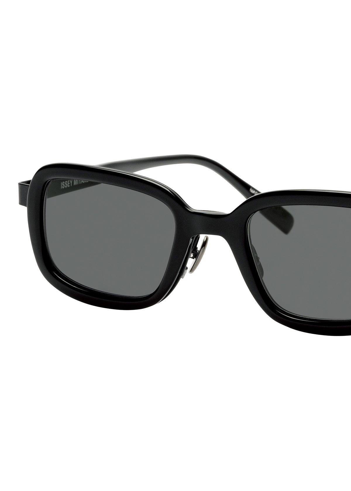 MARROW SQUARE Glasses Black x Dark Grey