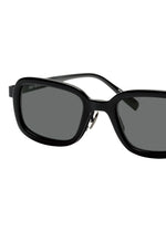 MARROW SQUARE Glasses Black x Dark Grey