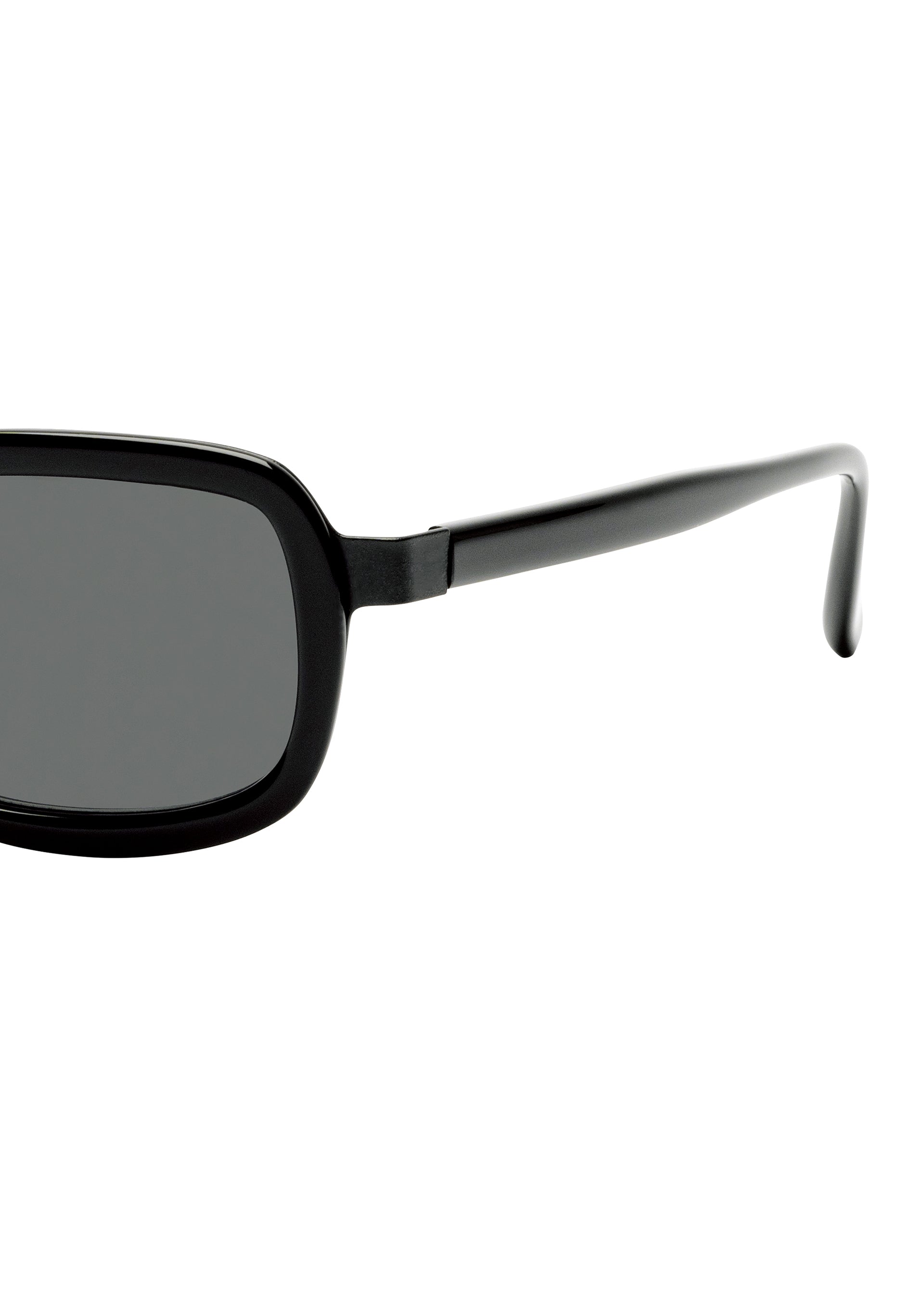 MARROW SQUARE Glasses Black x Dark Grey
