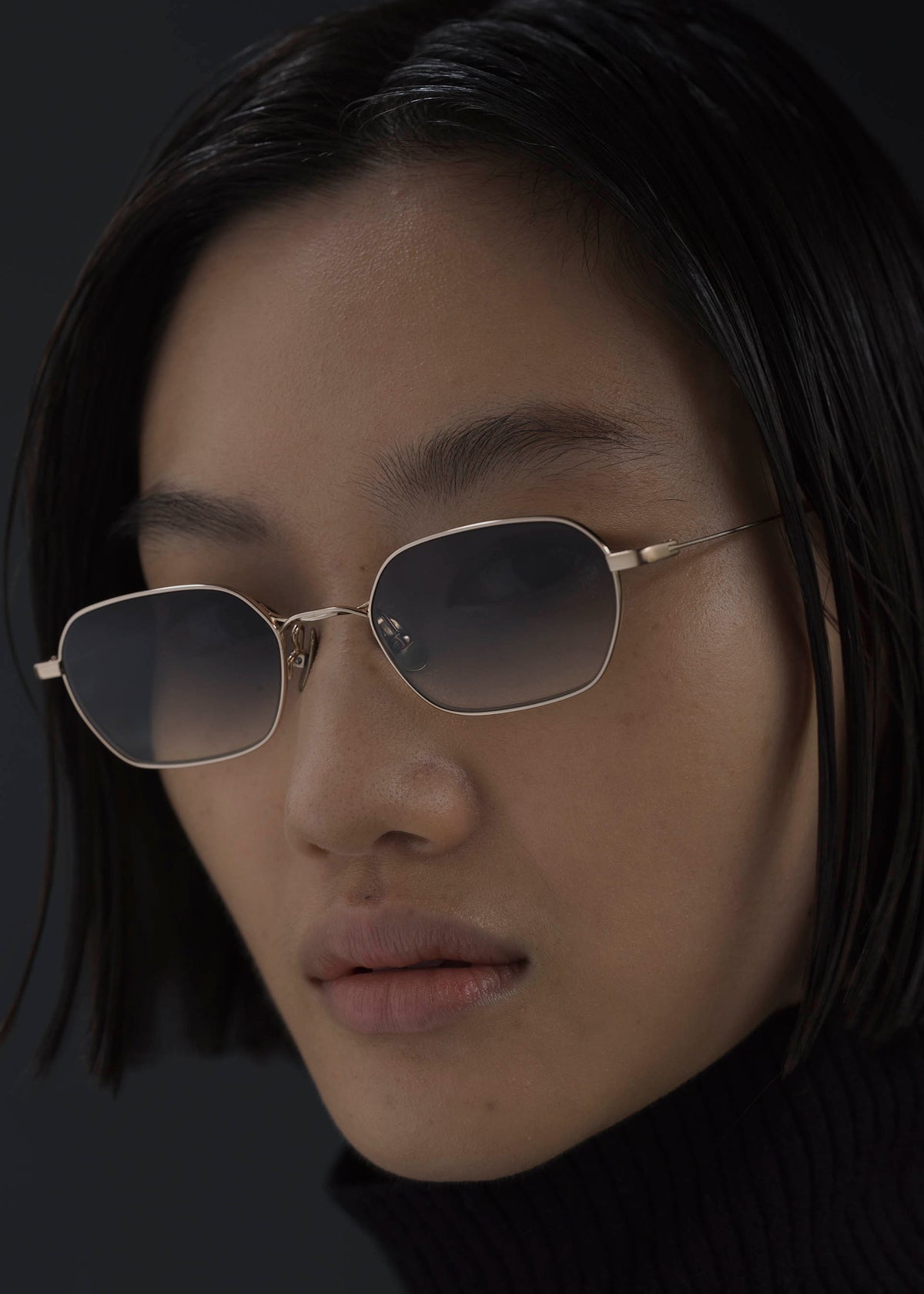 HEXAGON IX Glasses Lunar Pink Gold