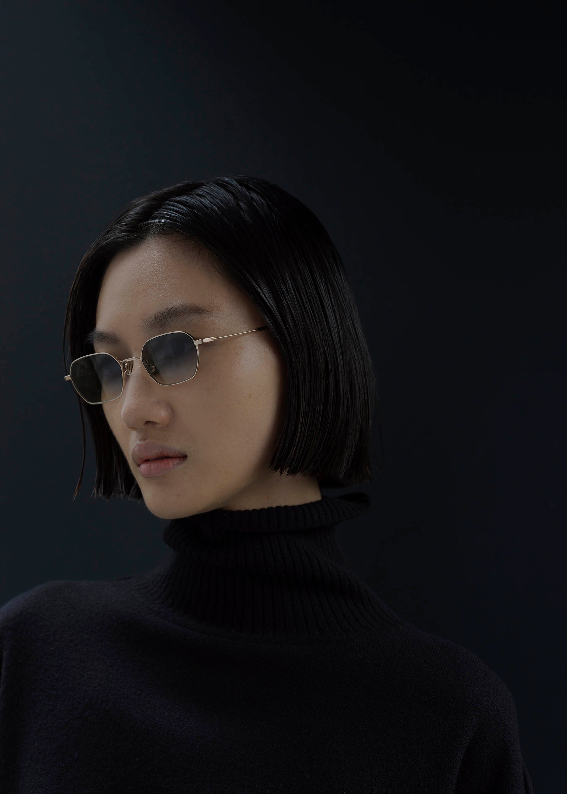 HEXAGON IX Glasses Lunar Pink Gold