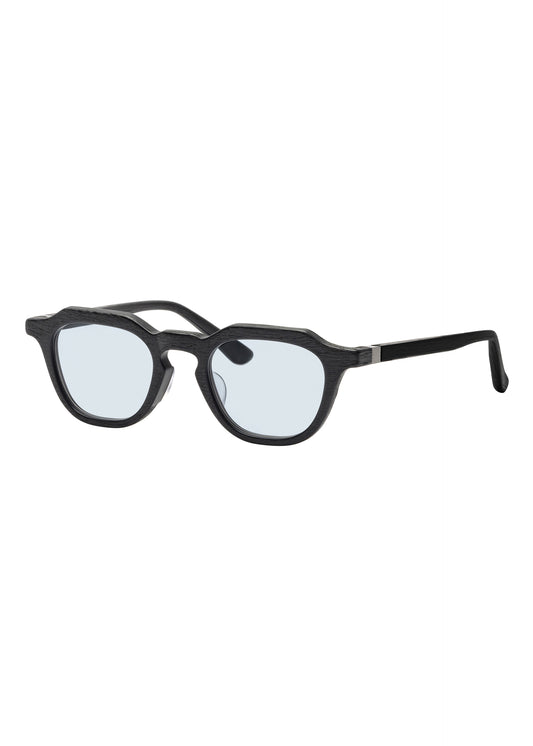 WOOD-HEXAGON Glasses Light Blue