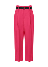 OBLIQUE FOLD BOTTOMS Trousers Magenta