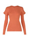 FLAT RIB KNIT Top Coral