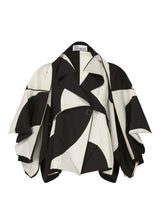 A product shot of the 132 5. ISSEY MIYAKE CIRCULAR TILES jacket in black (15).