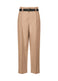 OBLIQUE FOLD BOTTOMS Trousers Beige