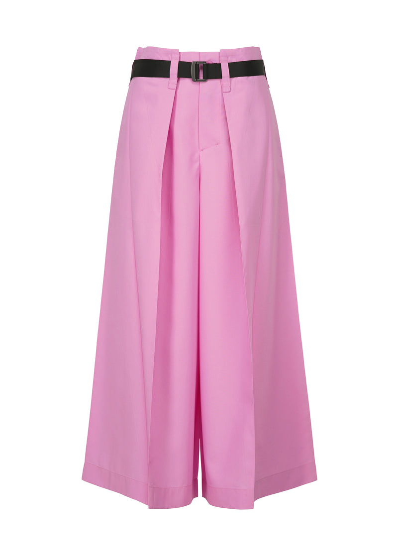 A product shot of the 132 5. ISSEY MIYAKE  OBLIQUE FOLD BOTTOMS trousers in pink (22)