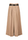 OBLIQUE FOLD BOTTOMS Trousers Beige