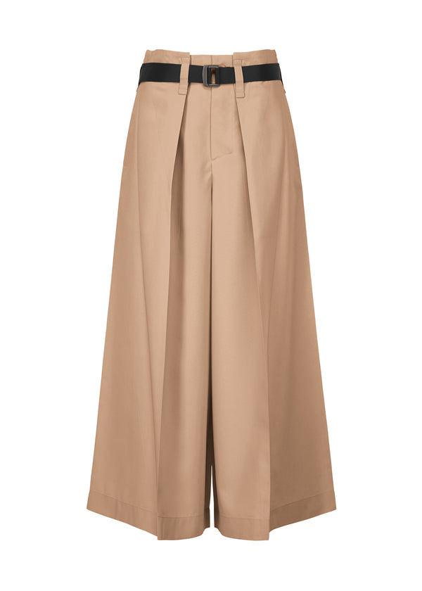 A product shot of the 132 5. ISSEY MIYAKE  OBLIQUE FOLD BOTTOMS trousers in beige (41)